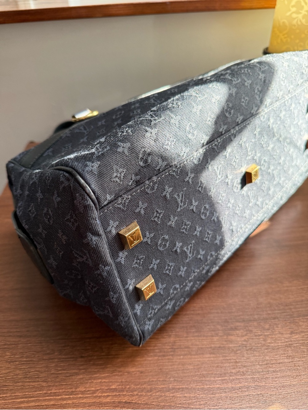 Louis Vuitton Navy Josephine Mini Lin Boston GM - Picture 7 of 14